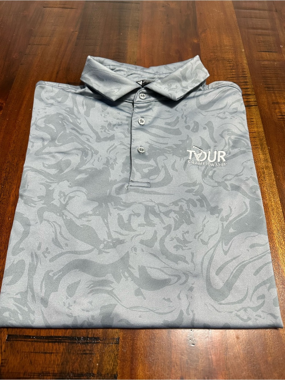 Tour Championship Men's Grey Performance Golf Polo